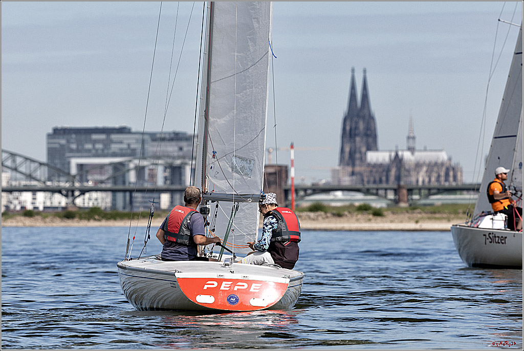 100 Jahre Rheinwoche 2022 - 1. Wettfahrt Porz - Hitdorf, 03.06.2022,
